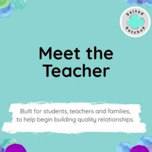 Back-to-school Meet the Teacher Activity Interaction SaltedKetchup www.saltedketchup.com
