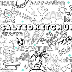SaltedKetchup Coloring Page