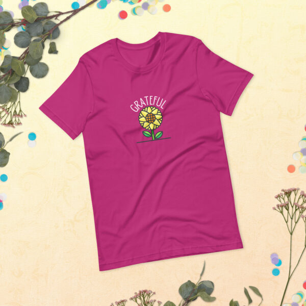 Grateful Sunflower Short-Sleeve T-Shirt - Image 2