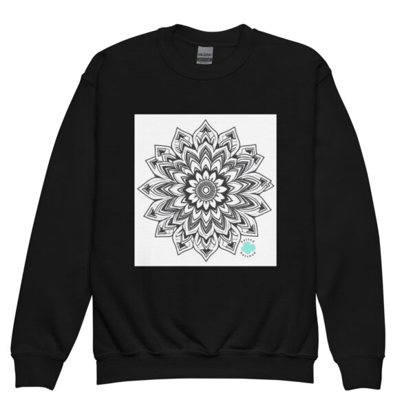 Mandala Kids Crewneck Sweatshirt - Image 2