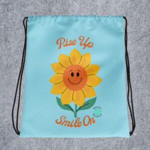 Rise Up Sunflower Drawstring bag